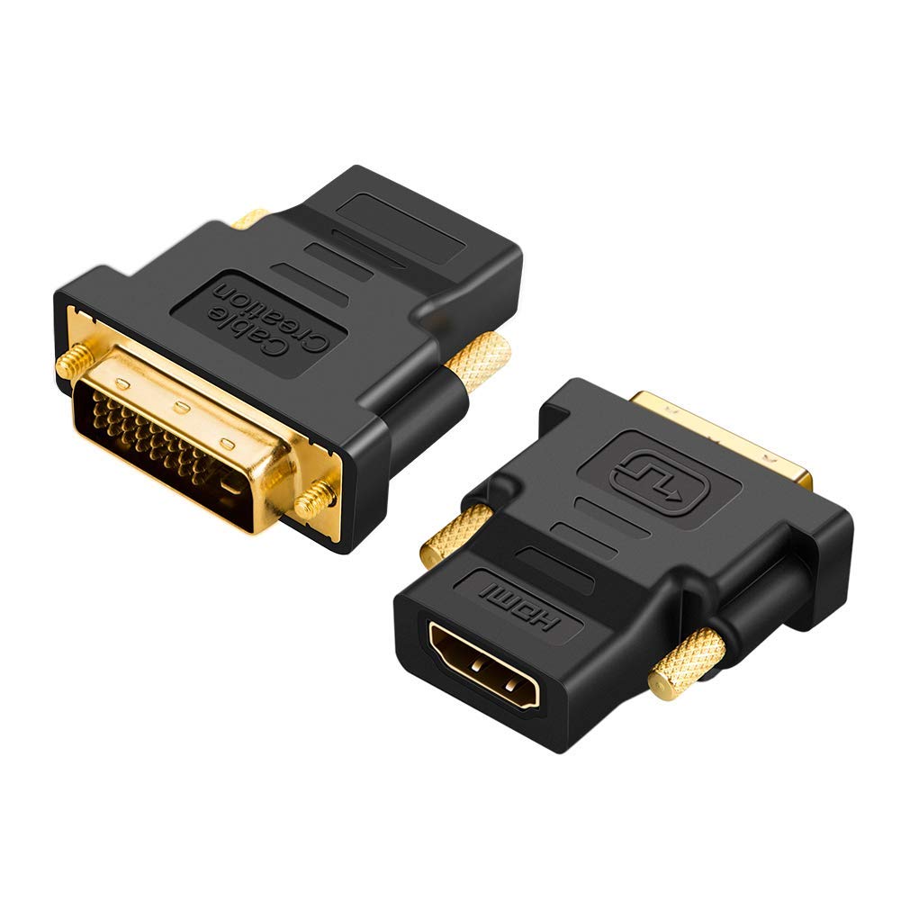 Narkoman deformation margen DVI to HDMI Adapter Bi-directional DVI D 24+1 Male to HDMI Female Cable  Connector – CMIMI 500 LEKE – Kapidani PCCSERVICE
