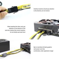 6Pin PCI Express to Dual PCIE 8 (6+2) Pin Power Cable - CMIMI 500 LEKE - Image 3