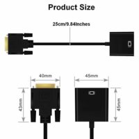 DVI to VGA Adapter Converter, Male to Female m/f dvi-d Link 24+1 to vga Video Adapter Cable Supports 1080p - CMIMI 700 LEKE - Image 3