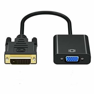 DVI to VGA Adapter Converter, Male to Female m/f dvi-d Link 24+1 to vga Video Adapter Cable Supports 1080p - CMIMI 700 LEKE