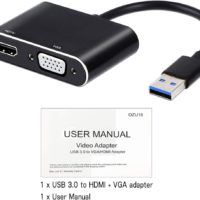 USB to HDMI VGA Adapter, USB 3.0 to HDMI Converter 1080P HDMI and VGA - CMIMI 1800 LEKE - Image 7