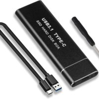 M2PV M.2 SSD NVME USB 3.1 Gen2 External Adapter USB-C Hard Drive Enclosure for M.2 PCIe NVME - CMIMI 1400 LEKE - Image 2