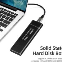 M2PV M.2 SSD NVME USB 3.1 Gen2 External Adapter USB-C Hard Drive Enclosure for M.2 PCIe NVME - CMIMI 1400 LEKE