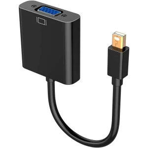 Mini DisplayPort to VGA Adapter, Mini DP Display Port to VGA (Thunderbolt Compatible) Male to Female Adapter - CMIMI 600 LEKE