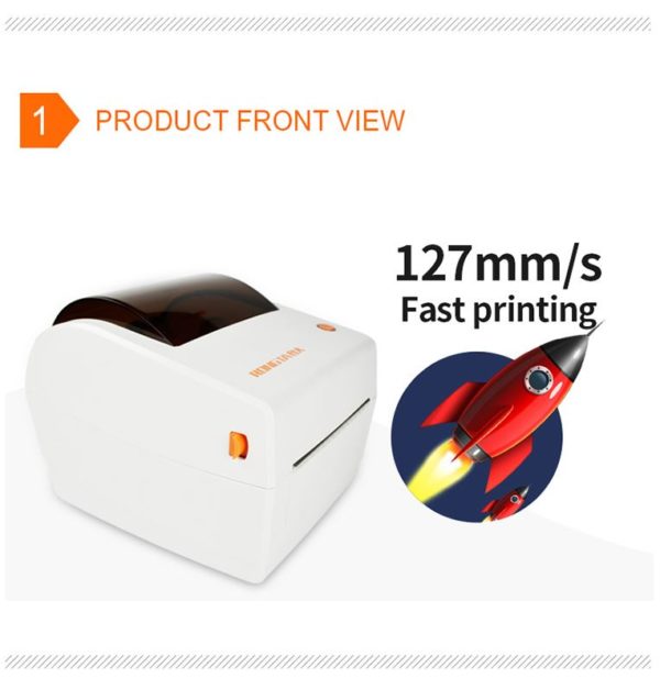 Rongta RP410 Barcode Label Thermal Printer With USB - Image 5