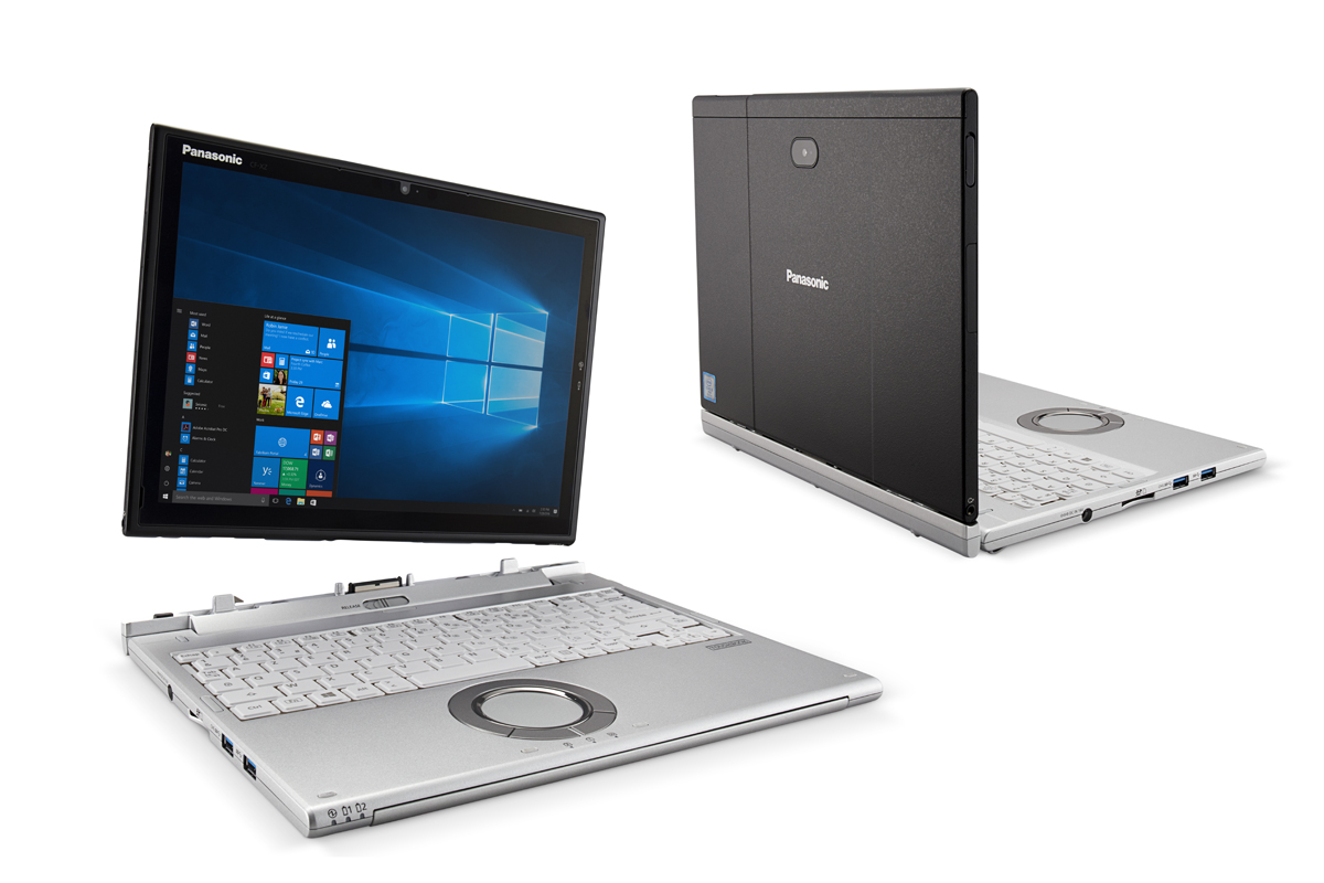 PAPANASONIC CF XZ TOUCH + KEYBOARD - CORE I 5 GEN 7 7300U 2.7GHZ (4CPUS) - RAM 8 GB DDR4 - SSD 256 GB NVME - GRAFIKA HD 620 4 GB SHARE REZULUCION 2K QHD 2160 X 1440 - WIFI - BLUETOOTH